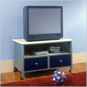 Hillsdale Universal Youth Plasma/LCD Silver & Blue TV Stand