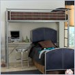 ADD TO YOUR SET: Hillsdale Universal Metal Loft Bunk Bed Study Center in Silver Navy