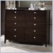Hillsdale Tiburon Tall Double Dresser in Espresso