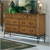 Hillsdale Camelot Oak Triple Dresser