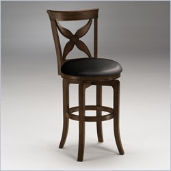 Hillsdale Chenoweth Dark Oak 24 Inch Swivel Counter Stool