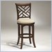 Hillsdale Garden Back Dark Brown 30 Inch Swivel Bar Stool