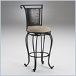 Hillsdale Milan Black 26 Inch Swivel Counter Stool