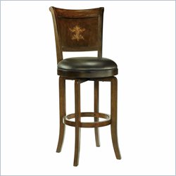 Hillsdale Bradford 26.5 Inch Brown Cherry Swivel Counter Stool