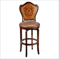 Hillsdale Lyon 30.5 Inch Brown Swivel Bar Stool