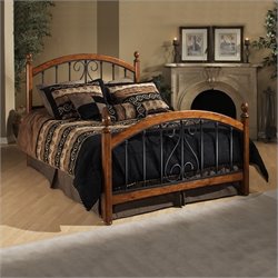 Hillsdale Burton Way Metal Poster Bed in Black Powder Coated Finish