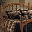 Hillsdale Burton Way Metal Headboard in Black Powder Coat Finish