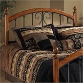 Hillsdale Burton Way Metal Headboard in Black Powder Coat Finish