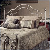 Hillsdale Mableton Metal Headboard in Brushed Silver