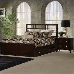 Hillsdale Tiburon Kona Storage Drawers Espresso Bed 2 Piece Bedroom Set