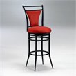 ADD TO YOUR SET: Hillsdale Cierra 30 Inch Swivel Bar Stool in Red and Black