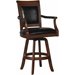 Hillsdale Kingston 30 Inch Game Swivel Leather Back Bar stool