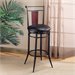 Hillsdale MidTown 30 Inch Swivel Wood Back Leather Bar Stool