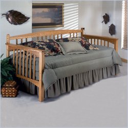 Hillsdale Mission Solid Wood Daybed in Oak Finish with Suspension Deck