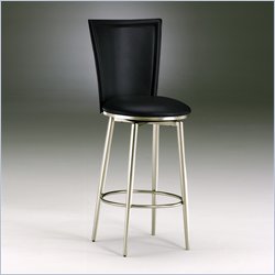 Hillsdale Bristol 26" Black Swivel Counter Stool in Black