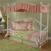 Hillsdale Bristol Girls Canopy Metal Daybed in White Finish
