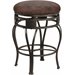 Hillsdale Backless Montello 26 Inch Swivel Leather Counter Stool
