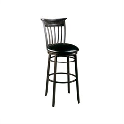 Hillsdale Black Cottage 30 Inch Swivel Bar Stool