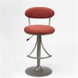 Hillsdale Venus 24 Inch to 30 Inch Swivel Bar Stool in Flame Finish