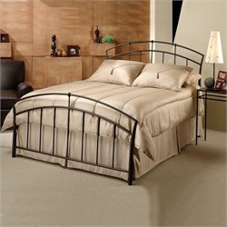 Hillsdale Vancouver Metal Panel Bed in Antique Brown