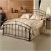 Hillsdale Vancouver Metal Panel Bed in Antique Brown-King