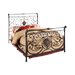 Hillsdale Mercer Metal Sleigh Bed in Antique Brown Finish-King