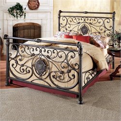 Hillsdale Mercer Metal Bed in Antique Brown Finish