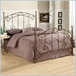 Hillsdale Sheraton Metal Poster Bed in Autumn Brown Finish