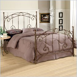 Hillsdale Sheraton Metal Four Post Bed in Autumn Brown Finish