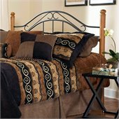 Hillsdale Winsloh Metal Headboard in Black Finish