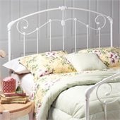 Hillsdale Maddie Metal Headboard in White Finish