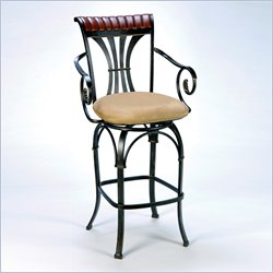Hillsdale Fairfield 26" High Swivel Arm Counter Stool