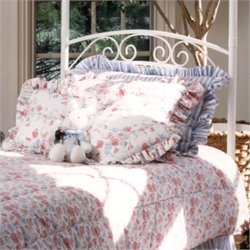 Hillsdale Emily Metal Headboard in White Powder Coat Finish-Twin