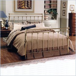Hillsdale Charleston Metal Sleigh Bed in Antique Brass Finish