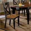 ADD TO YOUR SET: Hillsdale Northern Heights Side Chair in Black/Cherry (Set of 2)