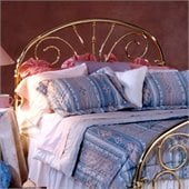 Hillsdale Jackson Metal Headboard in Classic Brass