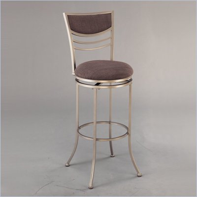Hillsdale Amherst 24" Swivel Metal Counter Stool in Champagne