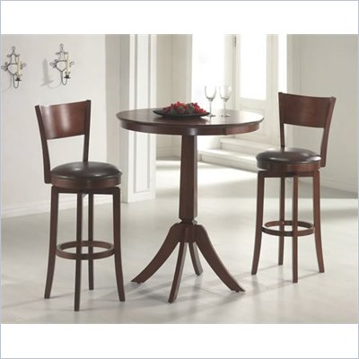 Hillsdale Archer 3 Piece Brown Counter Height Bar Set