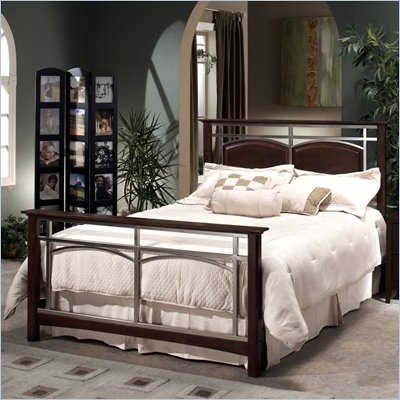 Hillsdale Banyan 4 Piece Bedroom Set in Nickel Finish