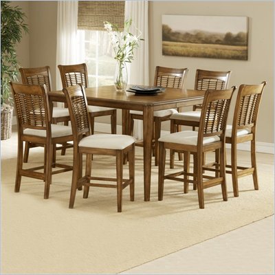Hillsdale Bayberry 9 Piece Counter Height Gathering Dining Table Set