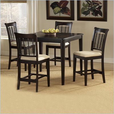 Hillsdale Bayberry 5 Piece Cherry Counter Height Dining Table Set in Dark Cherry