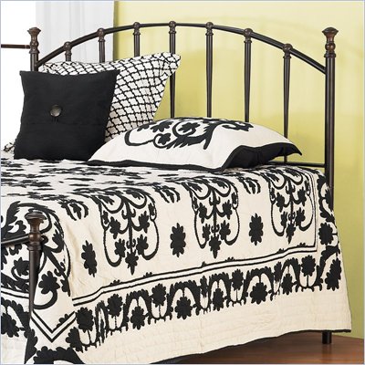 Hillsdale Bel Air Metal Headboard in Black Gold