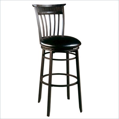 Hillsdale Cottage 30"H Swivel Bar Stool in Black
