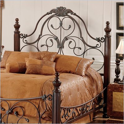 Hillsdale Bonaire Metal Headboard in Brushed Bronze
