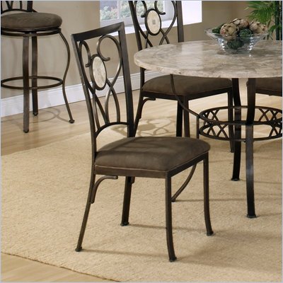 Hillsdale Brookside Oval Back Fabric Side Chair (Set of 2)