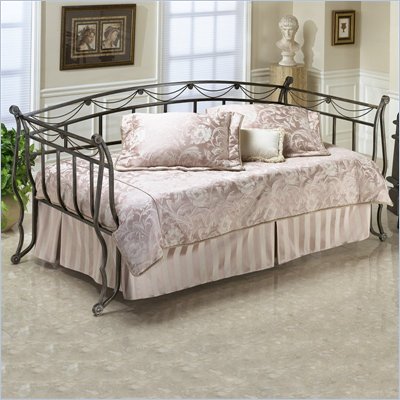 Hillsdale Camelot Metal Daybed in Black Gold Finish  with Pop-Up Trundle