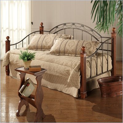 Hillsdale Camelot Wood and Metal Daybed in Cherry Finish