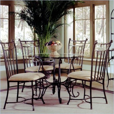 Hillsdale Camelot 5 Piece Round Dining Table Set