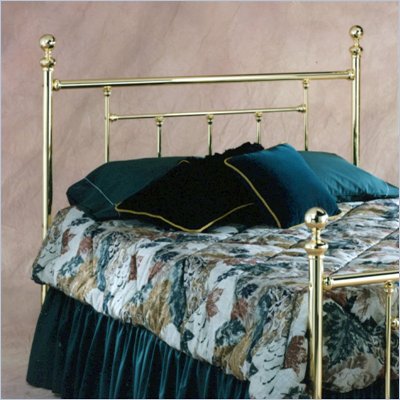 Hillsdale Chelsea Metal Headboard in Classic Brass