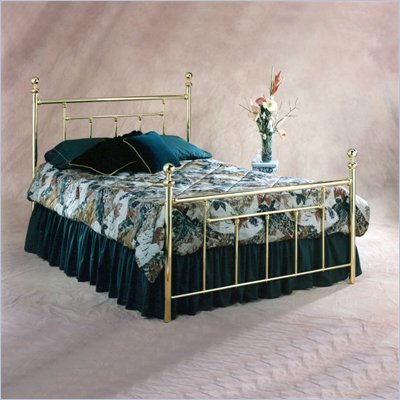 Hillsdale Chelsea Metal Poster Bed in Polished Brass Finish